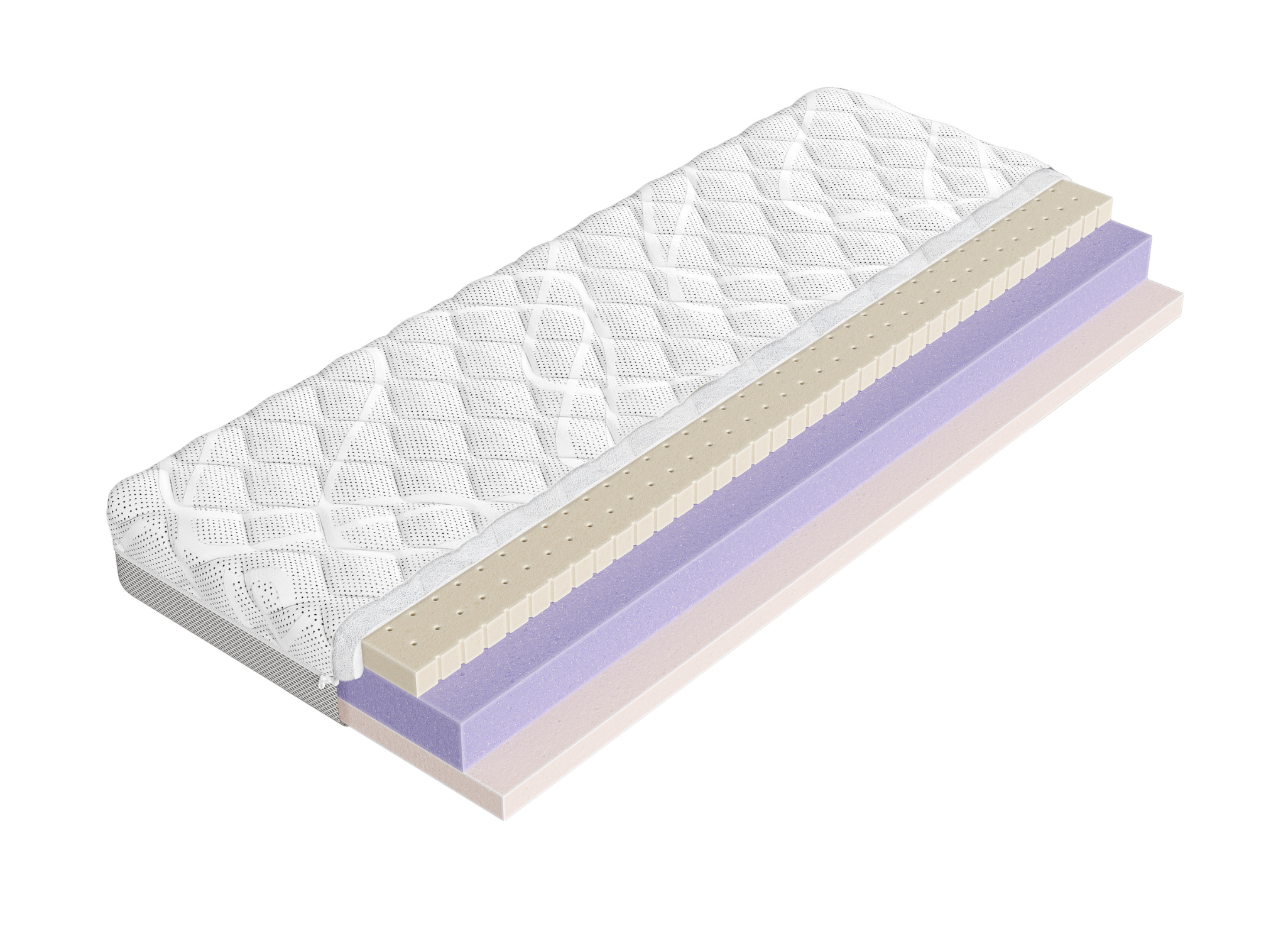 CLEAN 90x200 średnio twardy 13 cm lateksowy  z pianką antybakteryjną materac Lano Meble