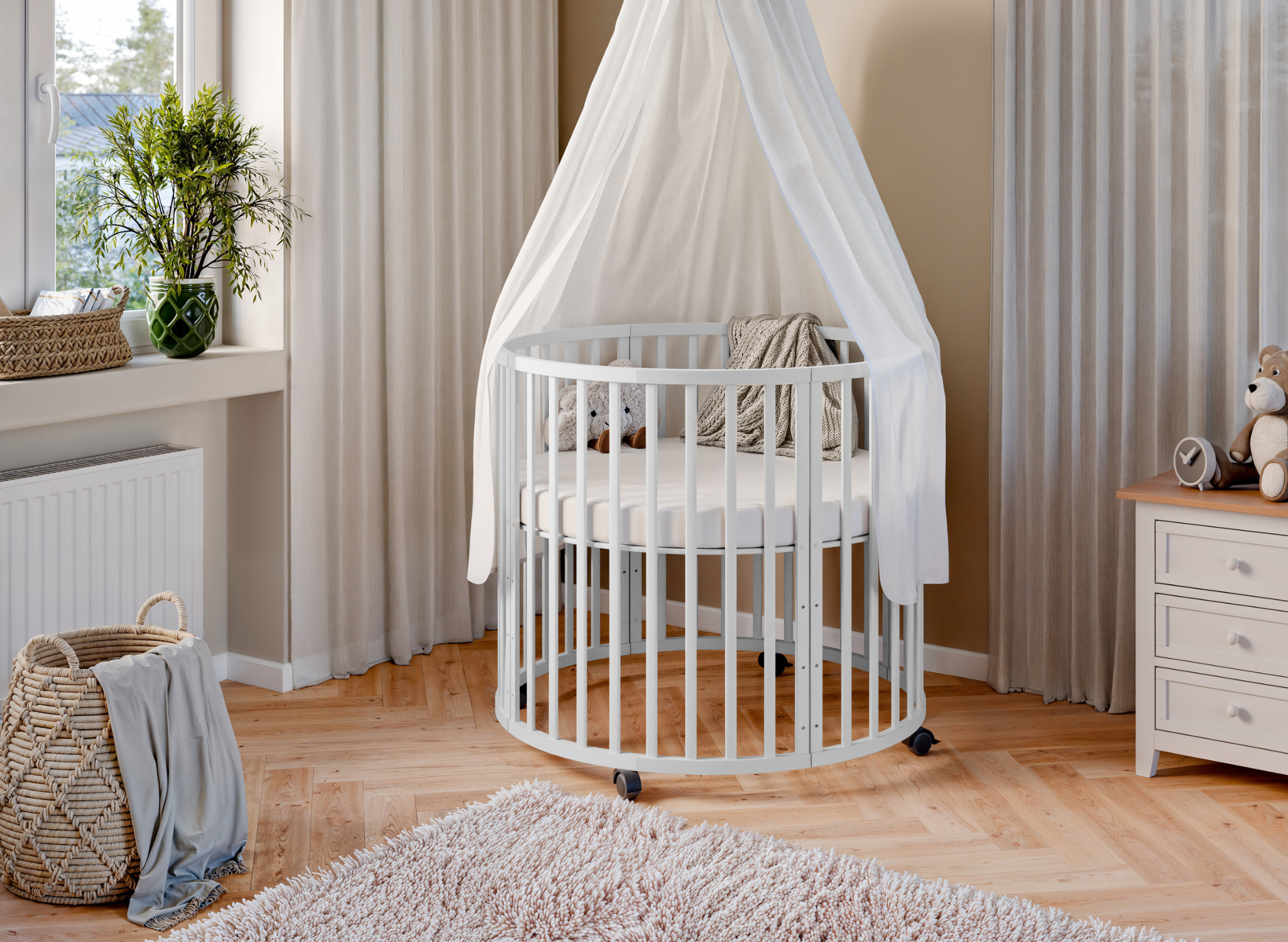 HANIA fi 90 Hvid baby seng legehus Lano Møbler